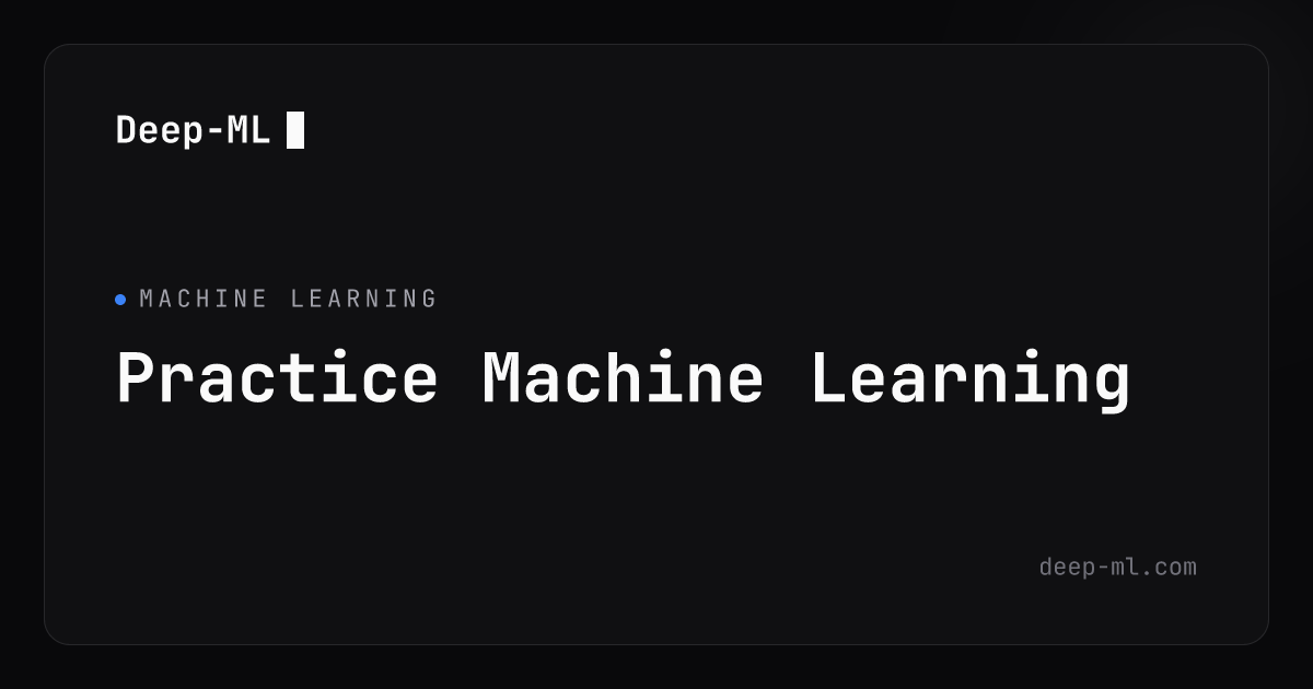 Deep-ML | Problem